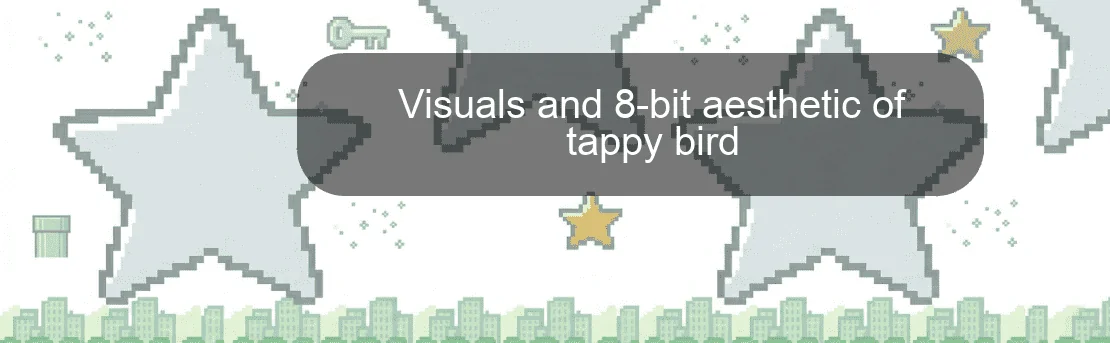 Visuals and 8-bit aesthetic of tappy bird